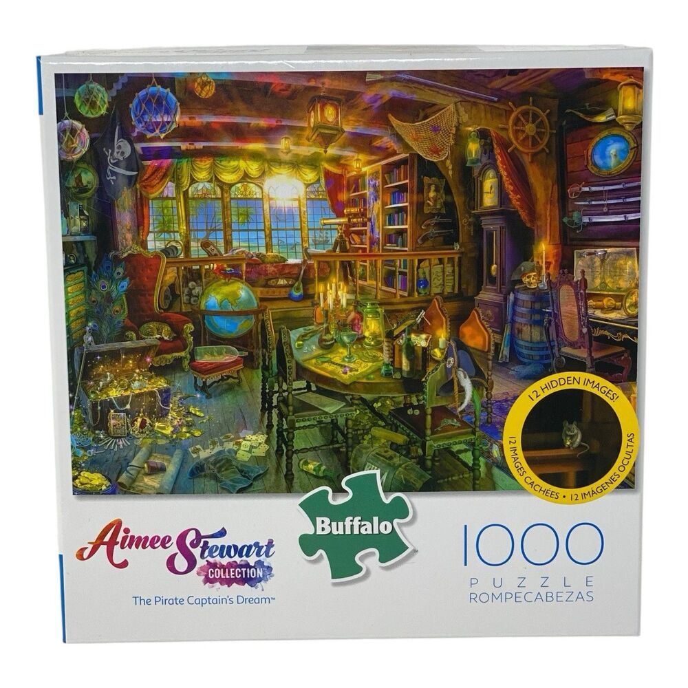 Buffalo Games Aimee Stewart Pirate Captains‎ Dream 1000 Pc Hidden Object Puzzle